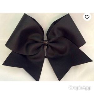 Black cheer bow